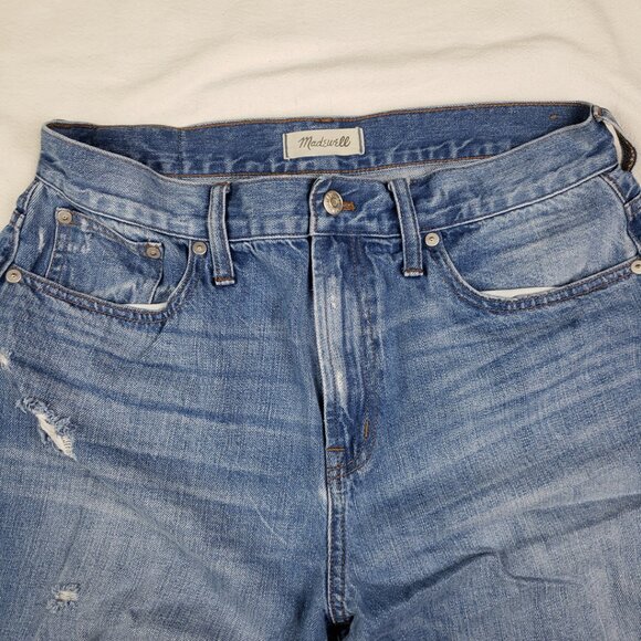 Madewell The Perfect Vintage Jean in Chet Wash: Distressed Edition Size 32 Rigid - Picture 5 of 16